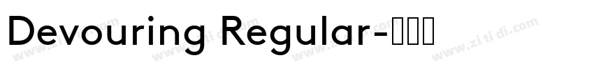 Devouring Regular字体转换